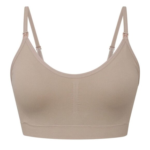NWT 2PK Destination Maternity SZ XXXL 2 Pk of Women's Nursing Bralettes in Taupe - Picture 5 of 6